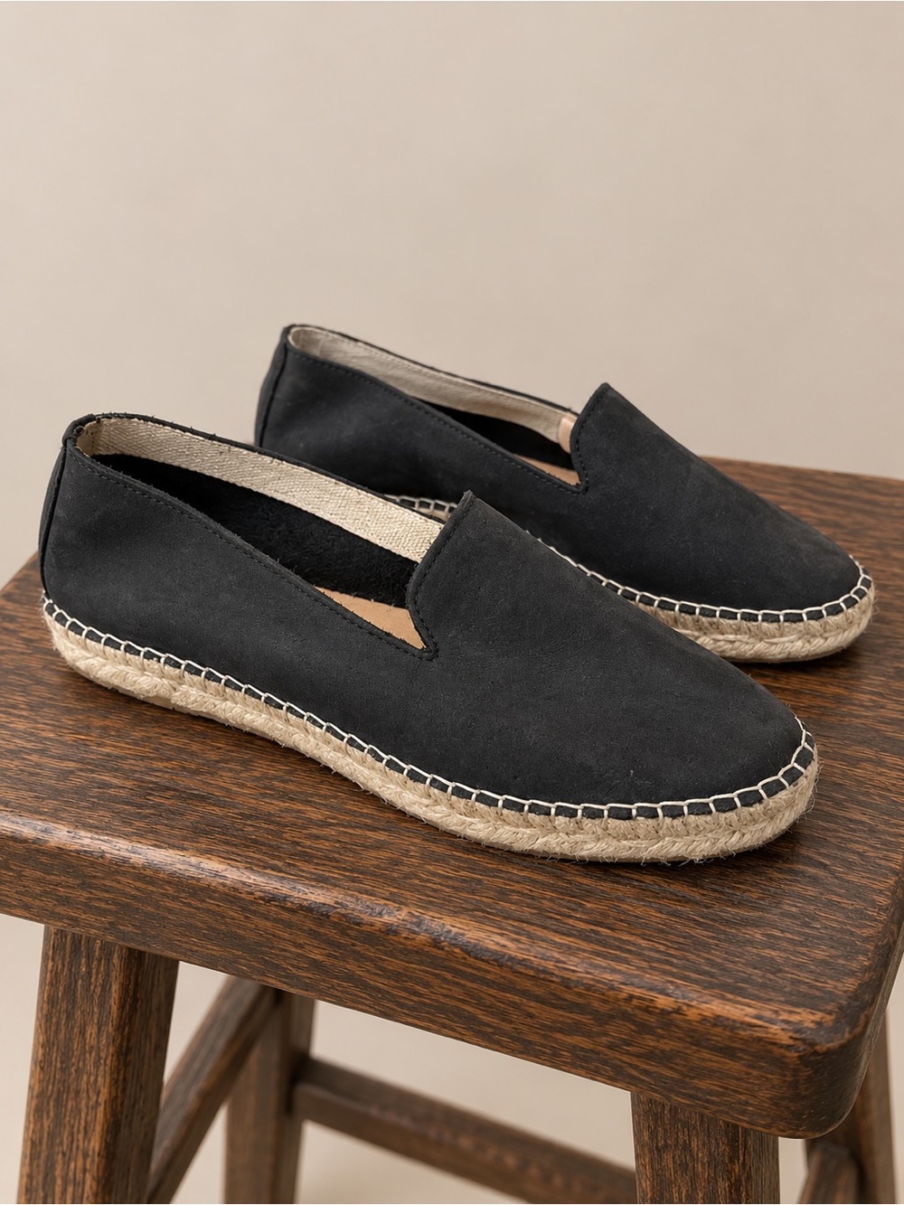 Free People | Black Laurel Canyon Flat Espadrille Loafer Sandals Size 37